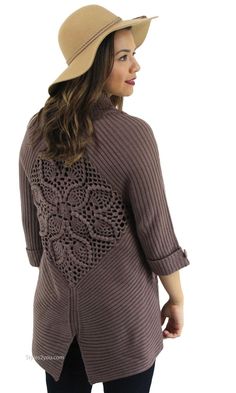 #shanakclothing #shanak #styles2youdotcom #styles2you #onlineboutique #onlineshopping #ladiessweater #sweaters #cardigan #crochetdetailing #crochet #bohochic Hippy Clothing, Vintage Knit Sweater, Bohemian Sweater, Sweater Vintage, Brown Sweater, Curvy Outfits, Brown Dress, Vintage Knitting, Women Trends