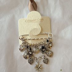 a key chain with charms attached to it