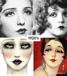 1910 Makeup, 1910's Makeup, 1930 Makeup, 1900's Makeup, 1920s Inspired Makeup, Great Gatsby Makeup