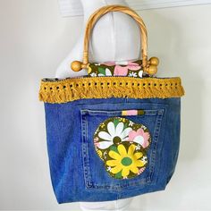 This Bag Is Handmade By Me With All New Materials. Hand Embroidered. Measures 15” By 13 1/2” Front Pocket Instagram _blondiebythesea_ Fast Shipping Over 3500 5 Ratings Bundle To Save Smoke Free Pet Free Closet Casual Spring Bags With Fringe, Casual Spring Shoulder Bag With Fringe, Casual Fringe Bags For Spring, Spring Denim Tote Shoulder Bag, Rectangular Denim Bag, Denim Blue Cotton Bags For Spring, Spring Denim Rectangular Bag, Spring Rectangular Denim Bag, Spring Denim Blue Cotton Shoulder Bag