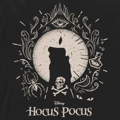 a black t - shirt with an image of a candle and skull