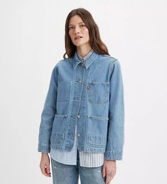 Iconic Chore Coat - Medium Wash | Levi's® US Easy Wardrobe, Chore Coat, Coat Design, For A Reason, Wardrobe Staples, Levi's, Wardrobe, Travel, Clothes