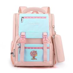 Color: Pink Japanese Backpack, Light Backpack, Purple Dark, Style Japonais, Japanese Cartoon, School Age, Fashion Catalogue, Fitness Watch, Pink Backpack