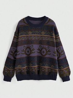 Women's Solid Color Patchwork Long Sleeve Casual Blouse Multicolor Casual  Long Sleeve Knitwear Colorblock,Geometric,Striped,Tribal,Textured Pattern Pullovers Slight Stretch  Women Clothing, size features are:Bust: ,Length: ,Sleeve Length: Los Angeles Shirt, Colorblock Sweater, Geo Pattern, Drop Shoulder Sweater, Ankle Socks Women, Drop Shoulder Sweaters, Plus Size Sweaters, Casual Sweaters, Mode Vintage