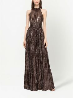 Dolce & Gabbana sequin-embellished Halterneck Gown - Farfetch Glamorous Maxi Halter Dress For Wedding, Glamorous Maxi Length Halter Dress For Wedding, Luxury Floor-length Sequin Dress, Glamorous Floor-length Halter Dress For Wedding, Luxury Halter Neck Evening Dress For Party, Embellished Halter Neck Dress For Gala, Embellished Halter Neck Evening Dress, Elegant Sequin Halter Neck Dress For Gala, Glamorous Maxi Halter Evening Dress