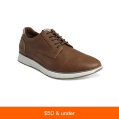 in stock Sophisticated Men, Macys Shoes, Modern Wear, Casual Leather Shoes, Oxford Dress Shoes, Oxford Dress, Brown Sneakers, Wear To Work, Sneaker Collection