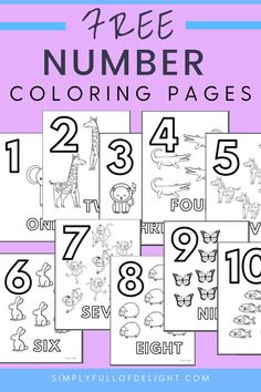 number coloring sheets Kinder Math Activities, Teaching Patterns, Free Printable Alphabet Worksheets, Preschool Number Worksheets, Math Coloring Worksheets, Learn Numbers