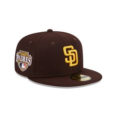 New Era 59/50 Patch E1 San Diego Padres Fitted (60309779) Padres Logo, Bone Bordado, Jackie Robinson Day, Nationals Baseball, Jackie Robinson, All Nfl Teams, San Diego Padres, New Era 59fifty, Oakland Athletics