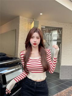 SPECIFICATIONSBrand Name: ezgagaClothing Length: short£¨4-16inch£©Material: POLYESTERMaterial: AcrylicDecoration: noneCollar: O-NeckElasticity: Medium StrecthSleeve Style: regularStyle: StreetwearPattern Type: StripedFit Type: SlimOrigin: Mainland ChinaCN: GuangdongSeason: All seasonSleeve Length(cm): FullThickness: StandardPattern: SLIMAge: 18-24Gender: WOMEN Red Fitted Crop Top For Winter, Fitted Red Crop Top For Winter, Trendy Red Winter Crop Top, Trendy Red Crop Top For Winter, Chic Outerwear, New O, Knitted Tops, Long Sleeves Coats, Sweater Women