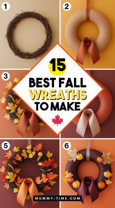 the steps in how to make a fall wreath