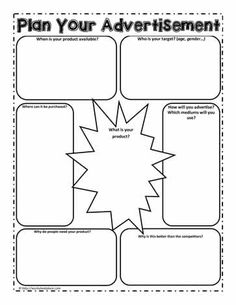 the plan your advertment worksheet is shown in black and white with an arrow