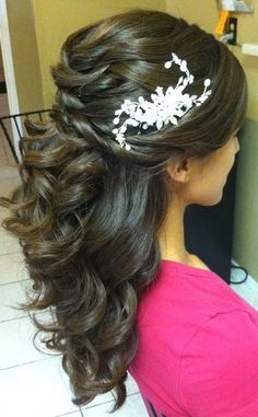 Nice hair Hair Done, Wedding Beauty, Bridesmaid Hair, Prom Hair, Pretty Hairstyles, Quinceanera, Cute Hairstyles