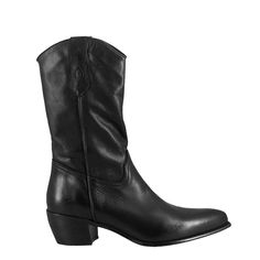 Vintage women's Texan boots

 Leather color black

 Leg height: 31 cm

 Circumference: 35cm



 Heel height: 6cm 





 Leather sole



 Unlined



 Handcrafted



 Made in Italy



 Composition:

 Upper: 100% Leather
 Bottom: 100% Leather
 Insole: 100% Leather Mid-calf Leather Boots, Leather Mid-calf Boots With Leather Sole, Classic Black Mid-calf Heeled Boots, Classic Leather Mid-calf Boots, Texan Boots, Black Legs, Boots Leather, Black Vintage, Handmade Shoes