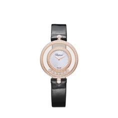 Chopard Happy Diamonds Icons 32MM Watch Watches Chopard Chopard Happy Diamonds, Gold Diamond Watch, Chopard Watch, Diamond Icon, Gold Diamond Watches, Dancing Diamond, Gem Diamonds, Women Diamond, Body Jewellery