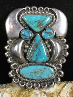 Vintage Untreated Turquoise Necklace, Untreated Vintage Turquoise Necklace, Collectible Vintage Blue Turquoise Necklace, Vintage Blue Turquoise Necklace Collectible, Traditional Blue Turquoise Collectible Ring, Chaco Canyon, Handmade Turquoise Jewelry, Turquoise Silver Bracelet, Sterling Silver Rings Turquoise