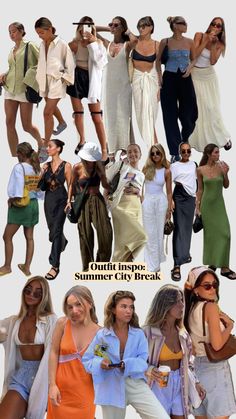 #Outfitinspo summer city break City Break Outfit Summer, Summer Holiday Aesthetic, Summer City Outfits, Thailand Outfit, City Break Outfit, Spain Outfit, Greece Outfit, Holiday Outfits Summer, Summer City