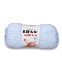 bernat soft baby yarn in light blue