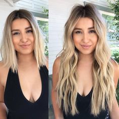 Warning: These Amazing Before and After Photos Will Make You Want Hair Extensions Blonde Extensions, Long Hair Extensions, Brazilian Hair Weave, Weft Hair Extensions, Extensions Hair, Bleach Blonde