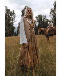 Cotton Prairie Dresses, Cowboy Boots Outfit Women, Cowboy Core, Braid Embroidery, Long Spaghetti Strap Dress, Boho Dress Fall, Rustic Outfits, Core Fashion, Boot Barn