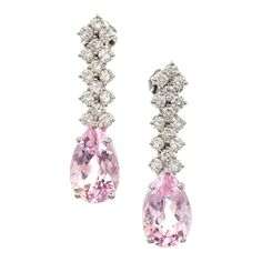 Photoshop Inspiration, Pink Diamond Earrings, Art Deco Drop Earrings, Argentium Silver Jewelry, Watermelon Tourmaline Necklace, Morganite Earrings, Diamond Chandelier Earrings, Zipper Jewelry, Gold Diamond Studs