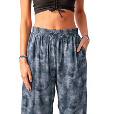 Pampa Point Wide Leg Drawstring Pants | Lotus and Luna - LotusAndLuna Wide Leg Drawstring Pants, Orange Beach Al, Beach Boutique, Kimono Duster, Flowy Shorts, Orange Beach, New Pant, Local Art, Blue Outfit