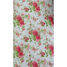 a white background with pink flowers and green leaves on the bottom right corner is an image of a flowered fabric