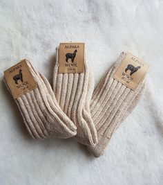 Alpaca Socks Natural Wool So Soft and Warm Perfect as Gift | Etsy Soft Beige Winter Socks, Warm Beige Socks For Winter, Warm Beige Winter Socks, Warm Cream Socks For Winter, Comfortable Cream Winter Socks, Comfortable Cream Socks For Winter, Cream Socks For Winter, Winter Cream Socks, Warm Comfortable Cream Socks