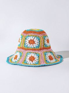 Stay stylish and protected this summer with our Boho Chic Color Block Straw Hat. Made with trendy color blocking for a bohemian touch, this bucket hat is the ultimate accessory. Shield yourself from the sun while staying fashion-forward. Color : Multicolor Style : Boho Type : Straw Hat Material : Paper Size Crown Length one-size 58 58 Summer Accessories, Style Boho, Trendy Colors, Straw Hat, Paper Size, This Summer, Boho Chic, Color Blocking, Bucket Hat