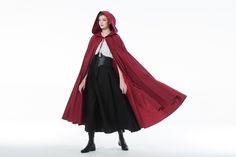 Note: The model's height is 6 feet(185cm). HIGH-QUALITY COTTON --- The cotton is soft, breathable, light, flowing, and draping well over your shoulder. CLOSURE IN TIE --- The cape with a big hood leaves us with a wide and infinite mystery. The large two-layered cotton hood adds weight so that it won't be easy to slip. WHAT A CLASSIC CLOAK --- The long train length: is 110 inches (280cm). The front of the cape is shorter falling gradually longer until the rear of the cape. The minimalist design a Cotton Halloween Cosplay Outerwear, Cotton Outerwear For Halloween Cosplay, Hooded Cape For Fall Cosplay, Elf Cloak, Medieval Cloak, Ren Faire Costume, Costume Capes, Hooded Cloak, Long Train