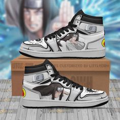 Neji Hyuga Jd Sneakers Custom Naruto Anime Shoes Anime Print Lace-up Sneakers For Sports, Lace-up Sneakers With Anime Print For Sports, Black High-top Sneakers With Anime Print, Black Sneakers With Anime Print For Sports, Black Casual Custom Sneakers With Anime Print, Black Sneakers With Anime Print And Round Toe, Casual Custom Sneakers With Anime Print, Casual Low-top Custom Sneakers With Anime Print, Black Anime Print Sneakers With Round Toe