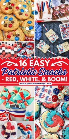 Discover festive and Easy Patriotic Snacks that are perfect for your next celebration. You'll find red, white, and blue recipes from sweet treats to savory bites that will impress your guests! 4th Of July Treats For Coworkers, 4th Of July Snacks Easy, Red White Blue Snacks, Easy 4th Of July Snacks, Red White And Blue Snacks, 4th Of July Music, Red White And Blue Food, Patriotic Snacks, Blue Recipes