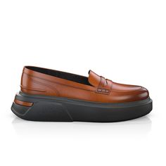 are handcrafted by individual order. Upper material is made by premium leather. Insole and lining materials - leather. Your new shoes will be handcrafted especially for you and delivered for free to your home or office in 1-2 weeks. Included option for free return and remake if the shoes do not fit.Only now all this is available at an exclusive price of $239.95.Proceed with you order now. Brown Leather Low-top Platform Loafers, Leather Platform Loafers With Moc Toe And Rubber Sole, Wingtip Leather Platform Loafers With Rubber Sole, Leather Wingtip Platform Loafers With Rubber Sole, Leather Low-top Platform Loafers With Textured Sole, Leather Low-top Platform Loafers With Contrast Sole, Low-top Leather Platform Loafers With Contrast Sole, Leather Low-top Platform Loafers For Formal Wear, Formal Leather Low-top Platform Loafers