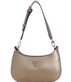 From Guess, this Meridian Mini Top Zip Shoulder Bag features:Double-faced pebble PU basePebble PU trimShiny gold-tone hardwareTop zip closureShoulder strap with approx. 11" dropApprox.: 10.5" x 3" x 7.25"Imported. Everyday Gold Bag With Metal Logo, Gold Bags With Metal Logo For Everyday Use, Everyday Gold Bags With Metal Logo, Gold Shoulder Bag With Metal Logo For Everyday Use, Gold Leather Bags With Gold-tone Logo Plaque, Gold Bag With Metal Logo For Formal Occasions, Gold Bags With Metal Logo For Formal Occasions, Mini Top, Famous Models