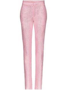 Luxury Fitted Sequin Bottoms, Elegant Embellished Pink Bottoms, Elegant Pink Embellished Bottoms, Fitted Sequin Luxury Pants, Embellished Pink Evening Bottoms, Luxury Embellished Pants For Night Out, Embellished Fitted Straight Leg Pants, Luxury Sequined Bottoms For Formal Occasions, Luxury Sequined Bottoms