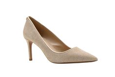 PRICES MAY VARY. Wear the MICHAEL Michael Kors Alina Flex Pumps to keep your style and glamor high at your office meetings or weekend outings. Leather upper. Synthetic lining and insole. Slip-on style for easy on and off. Timeless pointed toe. Wear the MICHAEL Michael Kors Alina Flex Pumps to keep your style and glamor high at your office meetings or weekend outings. Leather upper. Synthetic lining and insole. Slip-on style for easy on and off. Timeless pointed toe. Towering stiletto heel. Synth Elegant Flat Heels For Work, Elegant Spring Court Shoes With Heel Tab, Michael Kors Gold Heels For Formal Occasions, Chic Michael Kors Heels For Evening, Michael Kors Gold Formal Heels, Michael Kors Gold High Heel, Michael Kors Chic Gold Heels, Chic Michael Kors Gold Heels, Chic Michael Kors Evening Heels