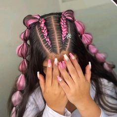 Rave Braids, Festival Braids, Competition Hair, Cool Hairstyles For Girls, Fake Nails Long, Rave Hair, Kids Curly Hairstyles, Kanekalon Hairstyles, Hair Upstyles