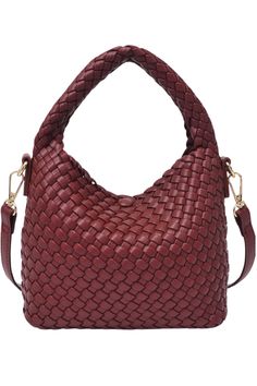 Journey in style with Jessamine, the chic and versatile woven cross body bag. Made of lightweight faux leather with an eye-catching pattern, it's the perfect companion for the wanderlust in all of us. The snap button closure and unlined interior keep essentials in place, while the adjustable and detachable shoulder strap offers multiple styling options from day to night. Add a touch of sophistication to your weekend looks with this must-have accessory. Trendy Intrecciato Weave Shoulder Bag For Travel, Trendy Intrecciato Weave Hobo Bag For Travel, Trendy Intrecciato Hobo Bag For Travel, Travel Bags With Interwoven Design, Travel Bag With Interwoven Design And Double Handle, Travel Bag With Double Handle And Interwoven Design, Rectangular Shoulder Bag With Interwoven Design For Travel, Chic Braided Bucket Bag For Everyday Use, Trendy Woven Leather Shoulder Bag For Travel