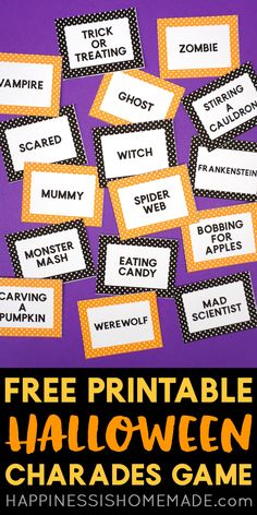 free printable halloween games for kids to play on the table or in the classroom