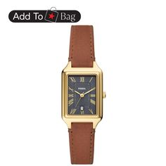 in stock Timeless Watches With Rectangular Dial For Everyday Use, Classic Leather Watch With Rectangular Dial, Timeless Brown Watch Bands With Rectangular Dial, Leather Watch With Rectangular Dial, Rectangular Leather Analog Watch Accessories, Rectangular Leather Automatic Watch, Rectangular Dial Quartz Watch, Classic Everyday Watch With Rectangular Dial, Rectangular Leather Strap Watch Bands