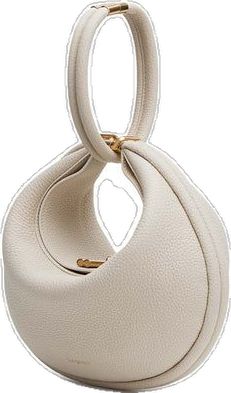 White Textured Leather Timeless Bag, Chic Handheld Textured Leather Shoulder Bag, Elegant Cream Bag With Round Handle, Luxury Soft Leather Satchel With Round Handle, Luxury Shoulder Bag With Soft Leather And Round Handle, Luxury Soft Leather Shoulder Bag With Round Handle, Cream Textured Leather Office Bag, Daily Use Textured Leather Shoulder Bag With Round Handle, Soft Leather Shoulder Bag With Round Handle For Office