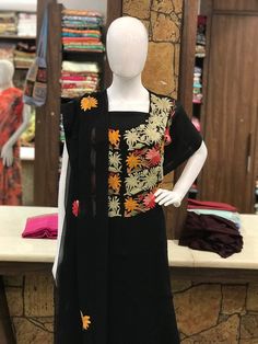 A stunningly marvellous outfit. This outfit features kashmiri zari/tilla and aari fusion embroidery on the neckline of shirt, embroidery on sleeves and 2 sided embroidered borders on the dupatta with floral booties all over.- - - - - - - - - - - - - - - - - - - - Product DetailsCondition: Brand NewF A B R I CShirt: Viscose GeorgetteDupatta: Viscose GeorgetteLower: Indian CrepeUnstitched47+ inches of Shirt Length and sleeves upto 3 quarters.Care Instructions: Dry Clean Only✿Subscribe to our Newsl Traditional Semi-stitched Dress With Resham Embroidery, Traditional Resham Embroidery Dress For Diwali, Traditional Dresses With Resham Embroidery For Diwali, Festive Chinon Salwar Kameez With Intricate Embroidery, Designer Wear Mulmul Sets With Resham Embroidery, Designer Mulmul Sets With Resham Embroidery, Transitional Dresses With Multicolor Resham Embroidery, Semi-stitched Straight Kurta Dress With Resham Embroidery, Designer Embroidered Anarkali Sets