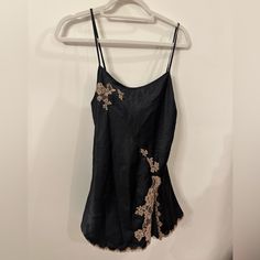 Rare And Discontinued 2003 Victoria’s Secret Black And Bronze Satin Slip Dress With Lace Trim And Tie Up Back. Never Worn Before. Great For Going Out Or As Lingerie. Tags: Y2k, Coquette, Balletcore, Silk, Satin Size: Small Vintage Victoria Secret Slip Dress, Victoria Secret Slip Dress Outfit, Brazil Festival, Victoria Secret Slip Dress, Spring Mini Dresses, Slip Dress With Lace, Slip Dress Outfit, Y2k Coquette, Dress With Lace Trim