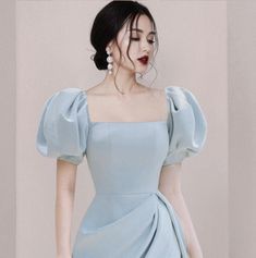 Elegant Puff Sleeve Off Shoulder Vintage Dress on Storenvy Mode Ulzzang, Vetements Clothing, Satin Homecoming Dress, Design Moda, فستان سهرة, 여자 패션, Streetwear Women, Fesyen Wanita, Looks Vintage