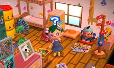 an animal crossing game is shown in this image