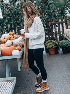 Long Sleeves White Knitting Sweater Tops - rrdeye La Outfits, Style Goals, Fall Clothes, Fashion Weeks, Outfits Men, Fall Style, Winter Clothes, Casual Fall Outfits