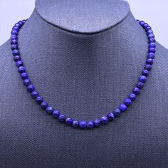 "This minimalistic royal blue 6mm lapis necklace will dazzle you with it's purity and beauty. The AAA grade natural lapis beads are rich in color, uniform in size, and free of visible inclusions This is a great necklace for layering, or can simply be worn alone where it holds it's own from casual to formal. The necklace is finished with the finest high quality 14k gold filled, sterling silver or rose gold filled findings that include a large designer lobster claw clasp that is easy to hold and o Lapis Necklace, Lapis Lazuli Beads, Healing Necklace, Minimalist Modern, Lobster Claw, Lapis Lazuli, Round Beads, Or Rose, Gold Filled