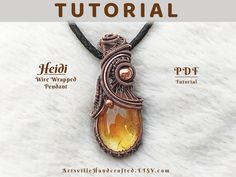 Heidi Wire Wrap Pendant Tutorial: Step-by-Step Guide for Crystal Setting | Perfect DIY Jewelry with Detailed Techniques for Stunning Results Wire Jewelry Tutorial Step By Step, Wire Wrapping Tutorial, Wire Wrapped Jewelry Tutorials, Pendant Tutorial, Wire Jewelry Tutorial, Diy Jewelry Inspiration, Wire Wrap Pendant, Jewellery Inspiration, Jewelry Techniques