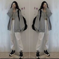 Korean Fashion Aesthetic, 90s Fashion Outfits, Fashion Attire