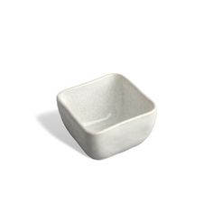 a white square bowl on a white background