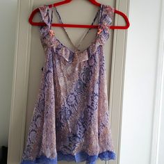 Nwt. Size Small. Gorgeous Sheer Babydoll With Lace Trim And Criss Cross Straps That Tie In The Back. Victoria's Secret Sheer Tops For Loungewear, Victoria's Secret Cami Sleepwear For Summer, Victoria's Secret Summer Cami Sleepwear, Purple Cami Sleepwear For Summer, Victoria's Secret Camisole For Beach, Sheer Spaghetti Strap Beach Sleepwear, Victoria's Secret Camisole For Vacation, Victoria's Secret Camisole Sleepwear For Vacation, Victoria's Secret Blue Sheer Sleepwear